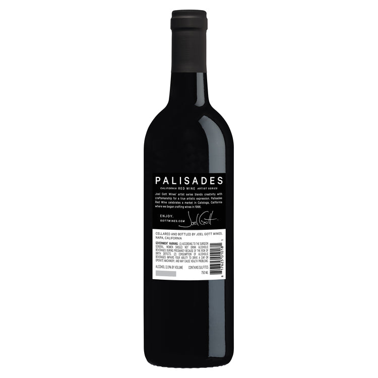 Joel Gott Red Wine Palisades California - 750ML - Back