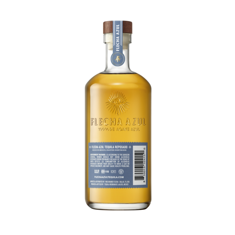 Flecha Azul Tequila Reposado 80 - 375ML - Back