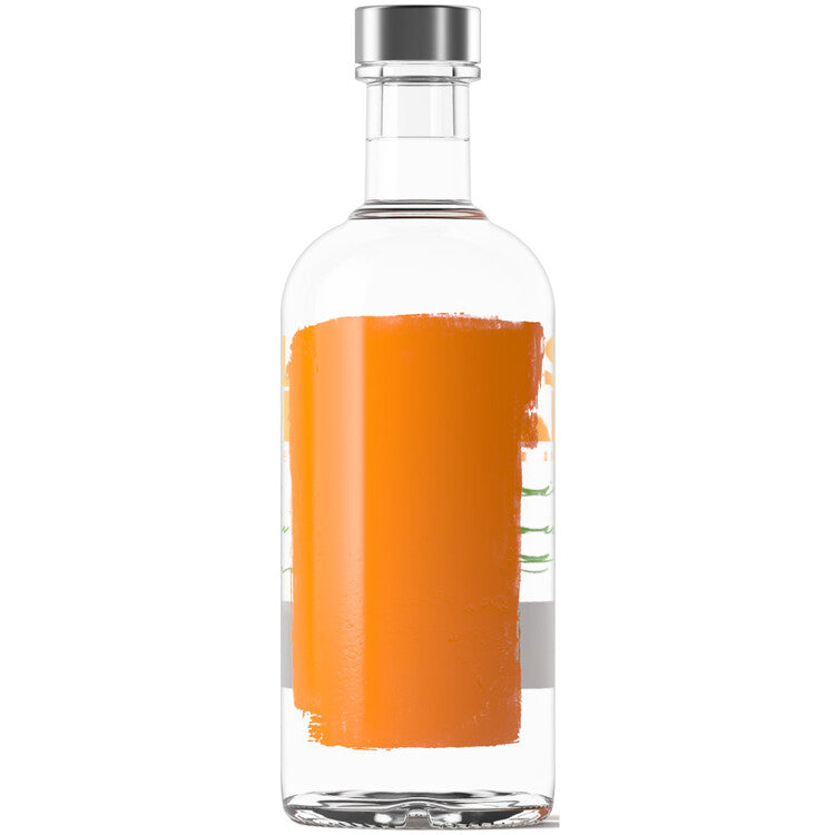 Absolut Orange Flavored Vodka Mandrin 80 - 375ML - Back