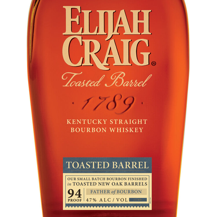Elijah Craig Straight Bourbon Toasted Barrel 94 - 750ML - Front Label