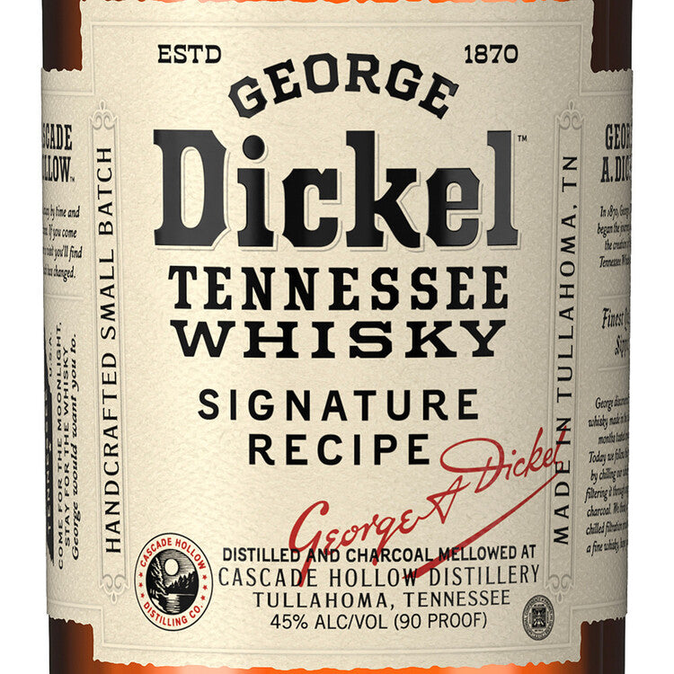 George Dickel Tennessee Whiskey Signature Recipe 90 - 1.0L - Front Label