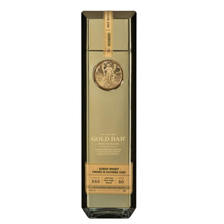 Gold Bar Blended American Whiskey Original 80 - 750ML - Front Label