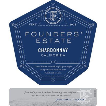 Beringer Founders' Estate Chardonnay California - 750ML - Front Label