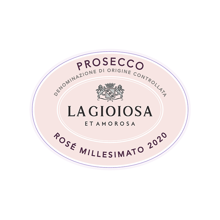 La Gioiosa Prosecco Brut Rose Millesimato - 750ML - Front Label