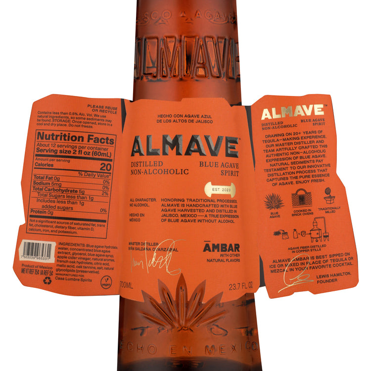Almave Ambar Non-Alcoholic - 700ML - Front Label