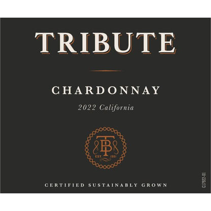 Tribute Chardonnay Monterey County - 750ML - Front Label