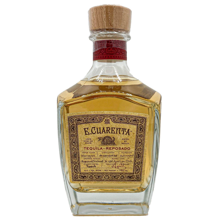 E. Cuarenta Tequila Reposado 80 - 750ML - Front