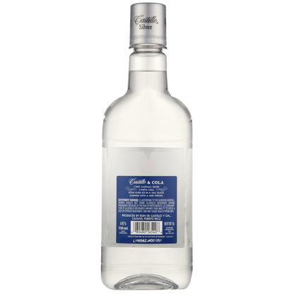 Castillo Silver Rum 80 - 750ML - Back