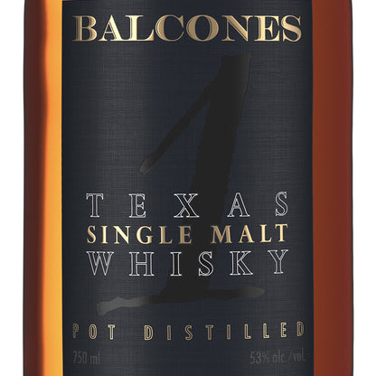 Balcones Texas Single Malt Whisky 1 Pot Distilled 106 - 750ML