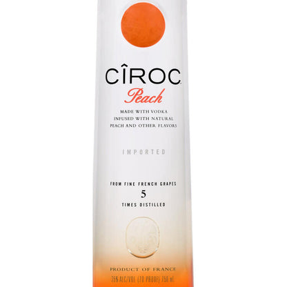 Ciroc Peach Flavored Vodka 70 - 750ML - Front Label