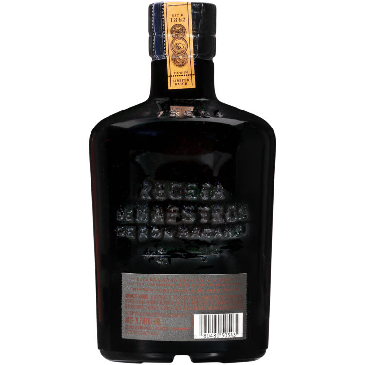 Bacardi Aged Rum Limitada Gran Reserva 80 - 750ML - Back