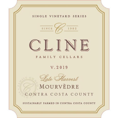 Cline Mourvedre Late Harvest Single Vineyard Series Contra Costa Count - 375ML