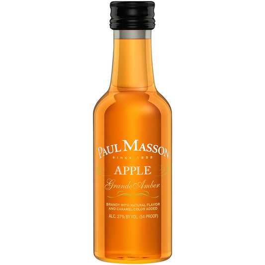 Paul Masson Apple Flavored Brandy Grande Amber 54 - 50ML - Front
