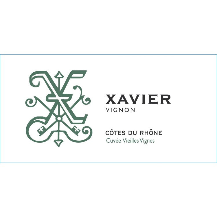 Xavier Vignon Cotes Du Rhone Rouge Cuvee Vieilles Vignes 2020 - 750ML - Front Label
