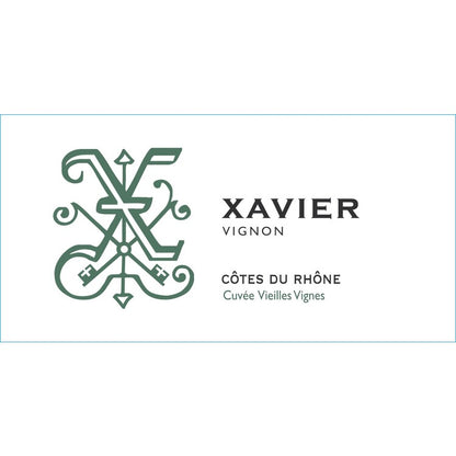 Xavier Vignon Cotes Du Rhone Rouge Cuvee Vieilles Vignes 2020 - 750ML - Front Label