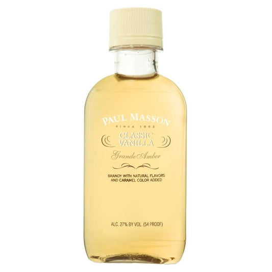 Paul Masson Vanilla Flavored Brandy Grande Amber Classic 54 - 100ML - Front
