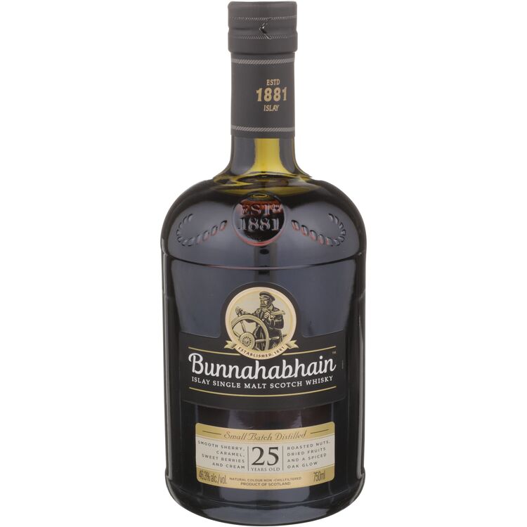Bunnahabhain Single Malt Scotch Small Batch 25 Yr 92.6 - 750ML - Front