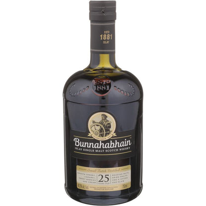 Bunnahabhain Single Malt Scotch Small Batch 25 Yr 92.6 - 750ML - Front