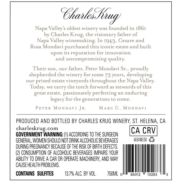 Charles Krug Chardonnay Carneros 2023 - 750ML
