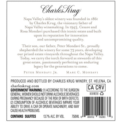 Charles Krug Chardonnay Carneros 2023 - 750ML