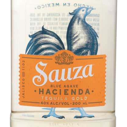 Sauza Hacienda Tequila Gold 80 - 200ML - Front Label