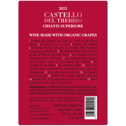 Castello Del Trebbio Chianti Superiore 2022 - 750ML