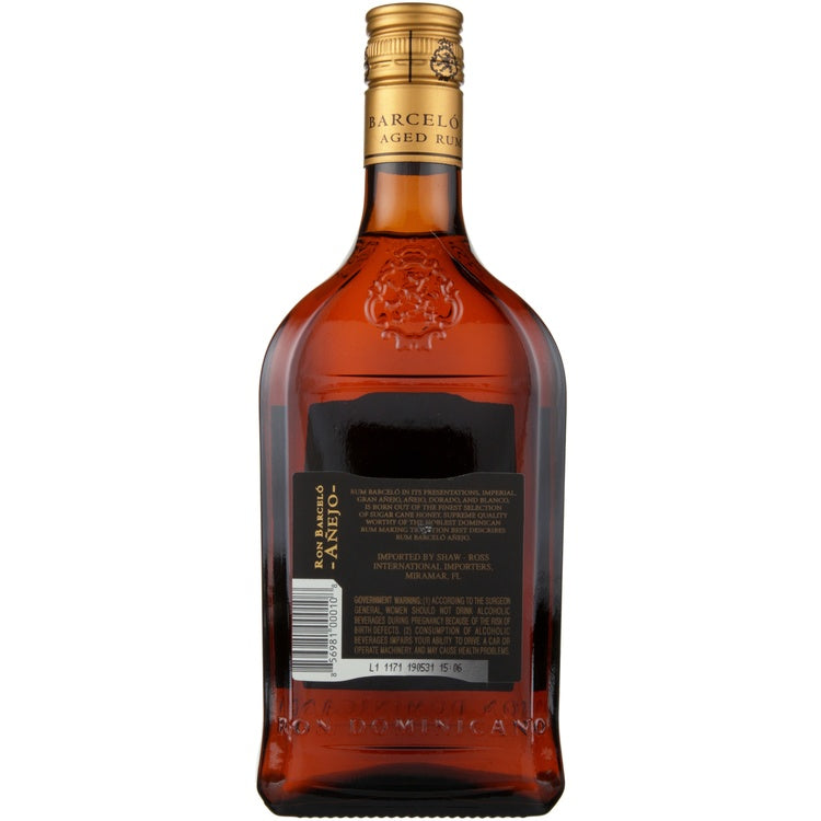 Ron Barcelo Aged Rum Anejo 80 - 750ML - Back