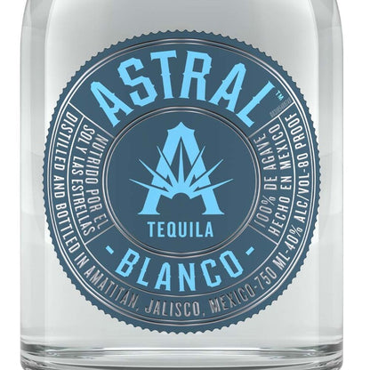 Astral Tequila Blanco 80 - 750ML - Front Label