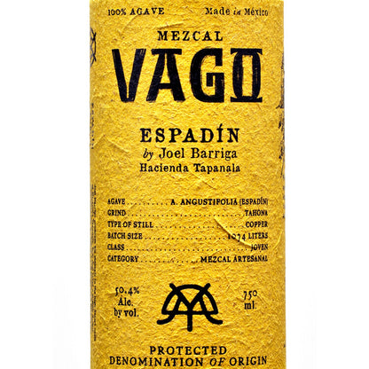 Vago Mezcal Espadin By Joel Barriga - 750ML - Front Label