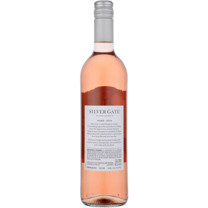 Silver Gate Vineyards Rose Wine California - 750ML - Back