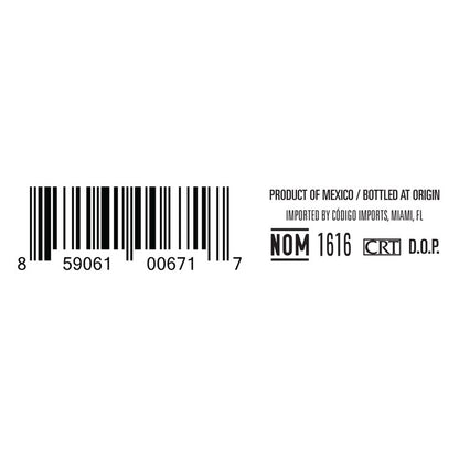 Codigo 1530 Tequila Reposado 80 - 50ML - Back Label