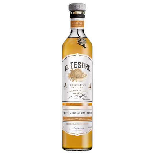 El Tesoro Tequila Reposado Mundial Collection Basil Hayden Toast 80 - 750ML - Front
