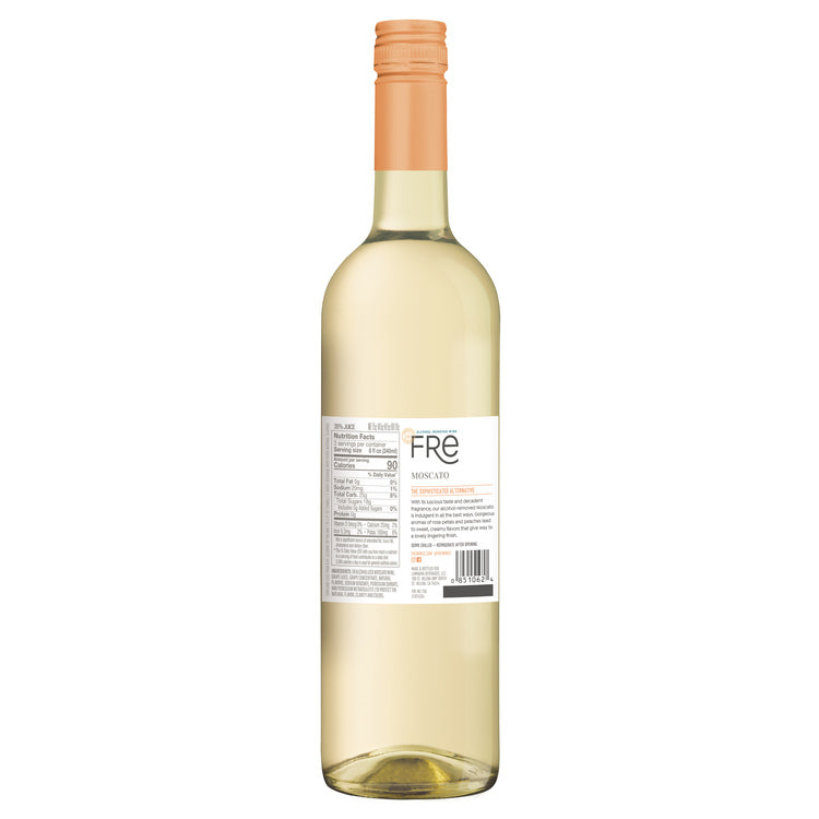 Fre Moscato Alcohol Removed - 750ML - Back