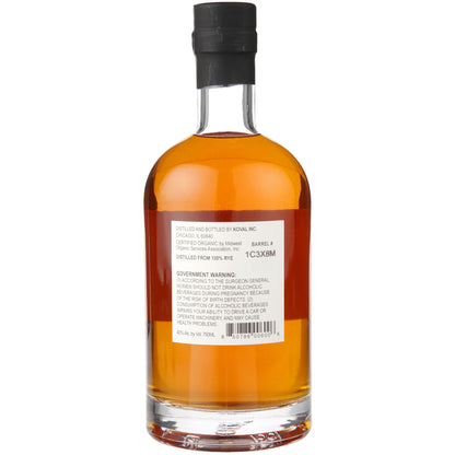 Koval Rye Whiskey Single Barrel 80 - 750ML