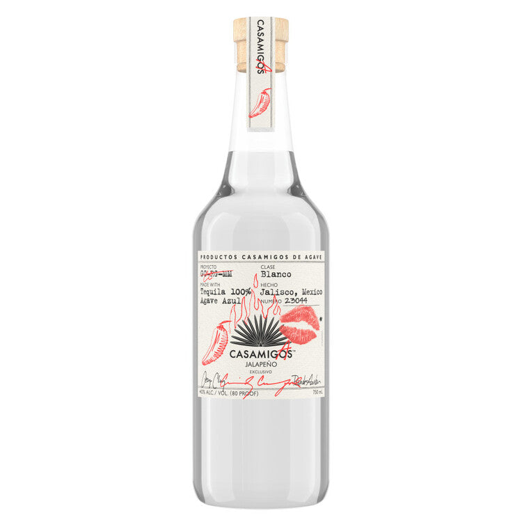Casamigos Casamigas Tequila Blanco Jalapeno Flavored 80 - 750ML - Front