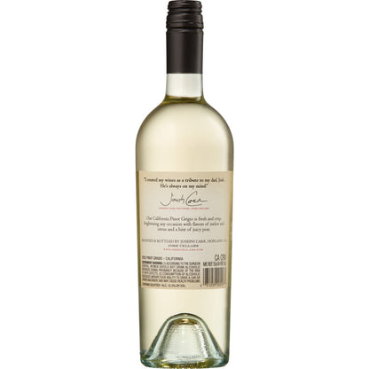 Josh Cellars Pinot Grigio California - 750ML - Back