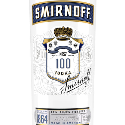 Smirnoff Vodka 100 - 1.0L
