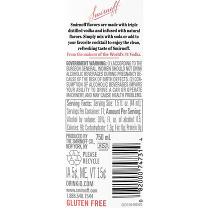 Smirnoff Pineapple Flavored Vodka 60 - 750ML