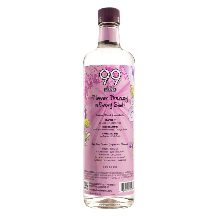 99 Brand Grape Schnapps 99 - 750ML - Back