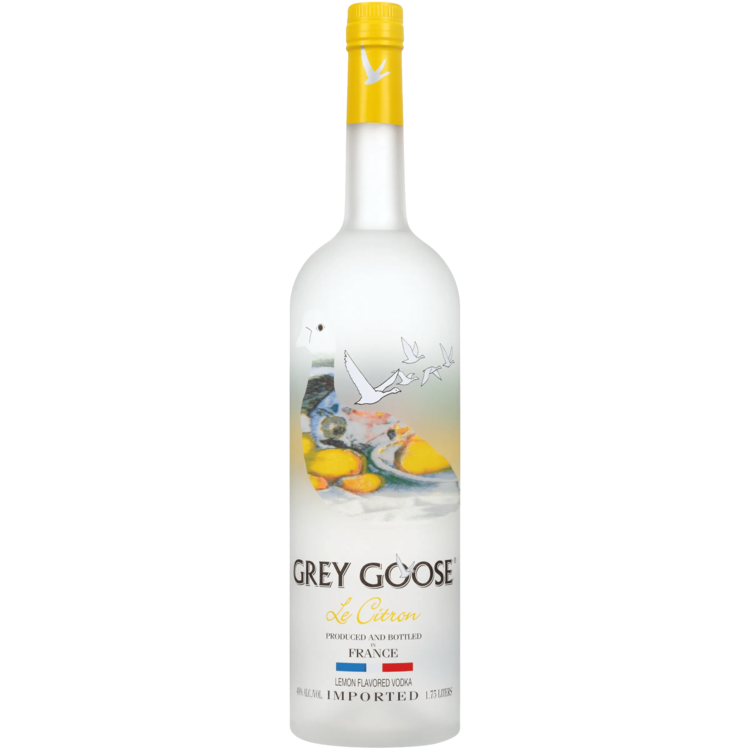 Grey Goose Citrus Flavored Vodka Le Citron 80 - 1.75L - Front