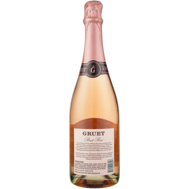 Gruet Brut Rose American - 750ML - Back