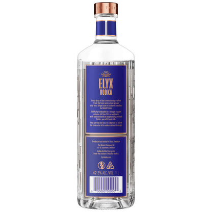 Absolut Vodka Elyx 84.6 - 1.0L - Back