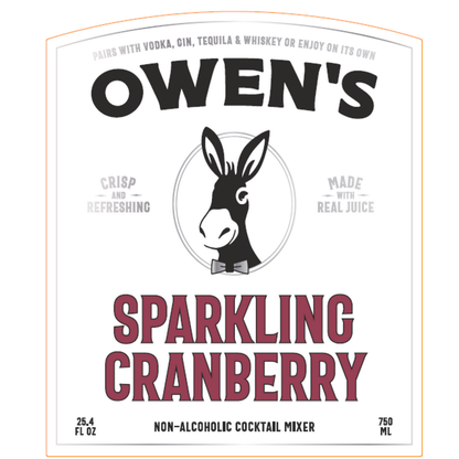 Owen'S Craft Mixers Sparkling Cranberry - 750ML