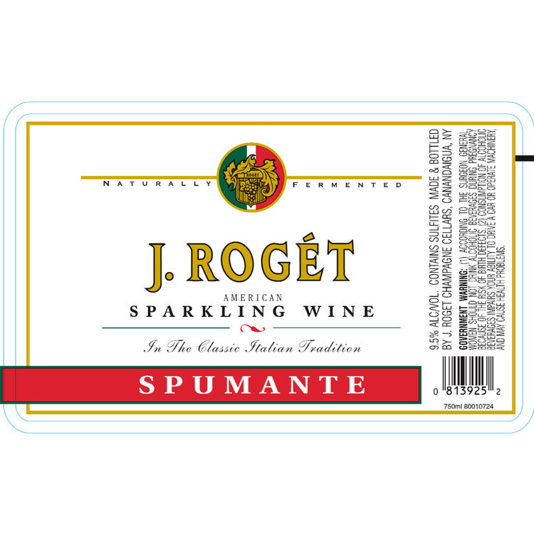 J. Roget Spumante American - 750ML - Front Label