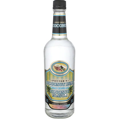Potter's Coconut Flavored Rum 42 - 750ML - Front