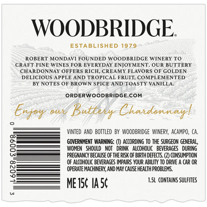 Woodbridge Buttery Chardonnay California - 1.5L