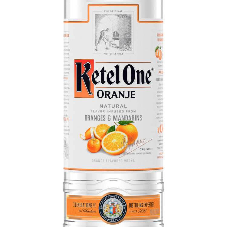 Ketel One Orange Flavored Vodka Oranje 80 - 750ML - Front Label