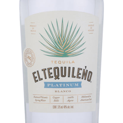 El Tequileno Tequila Platino Blanco 80 - 375ML - Front Label