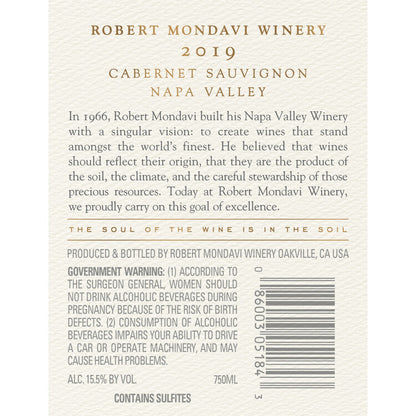 Robert Mondavi Winery Cabernet Sauvignon Napa Valley 2022 - 750ML