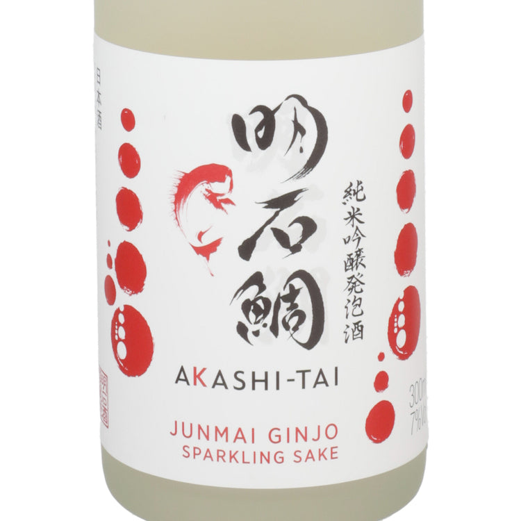 Akashi Tai Junmai Ginjo Sparkling Sake - 300ML - Front Label